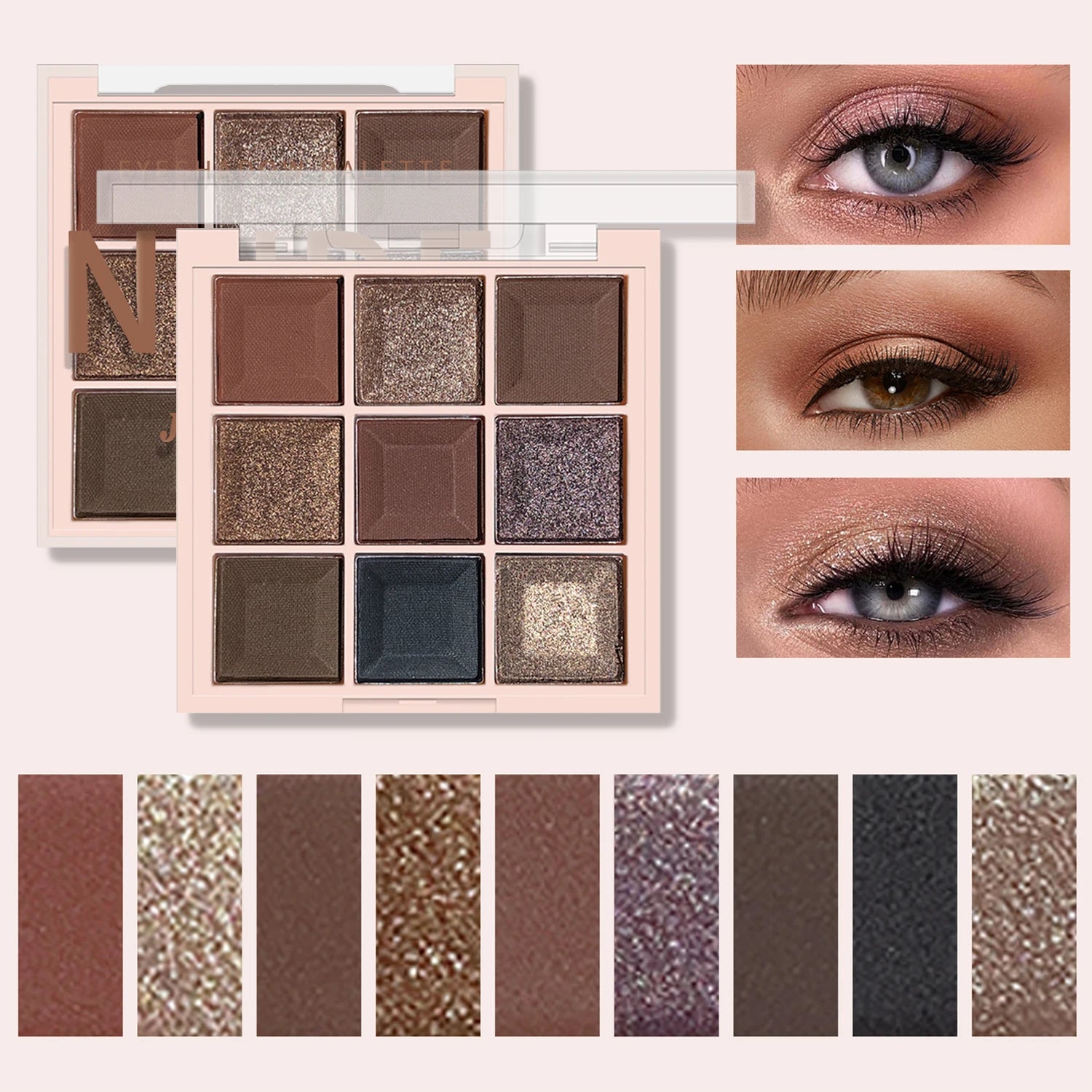 JUJU DREAM 9-Color Eyeshadow Palette Matte & Shimmer – BeautyByOla