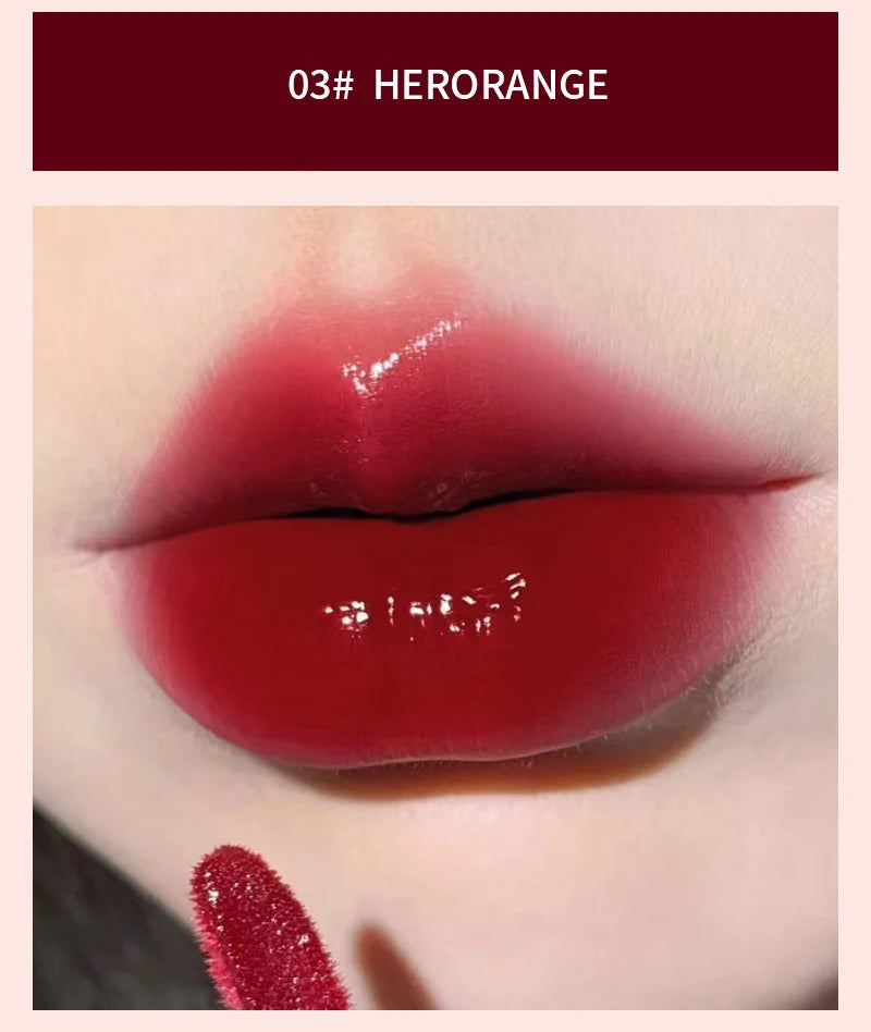 HERORANGE Light Glass-Like Lip Lacquer Mirror Shine Long-Lasting – BeautyByOla