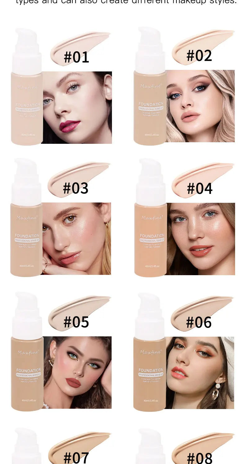 Liquid Foundation Concealer Waterproof Sweat-Resistant Makeup – BeautyByOla