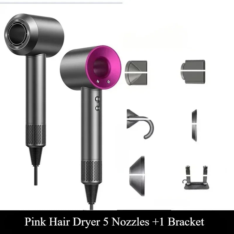 BeautyByOla – 5-in-1 Professional Hair Dryer, Hot & Cold Air, Lightweight Thermostatic Styling Tool for Smooth Hair