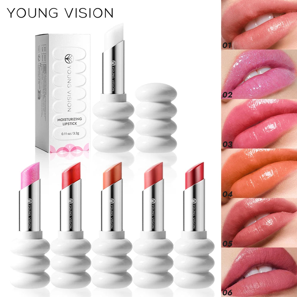 YOUNG VISION 6-Color Shimmer Moisturizing Lipstick Long-Lasting – BeautyByOla