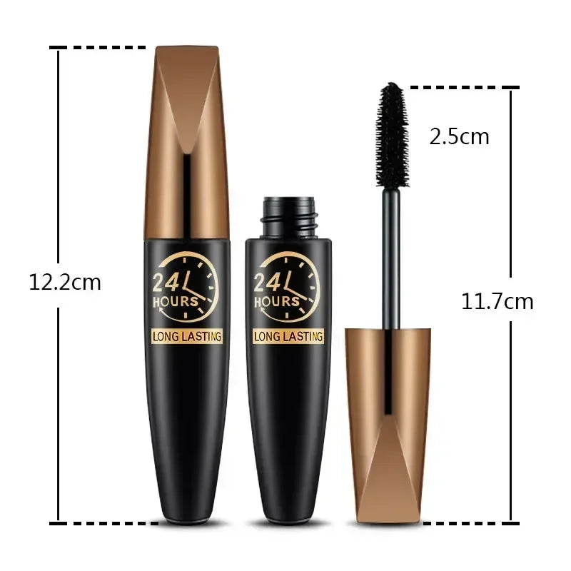 5D Waterproof Mascara Lengthening Black Fiber Eyelashes – BeautyByOla