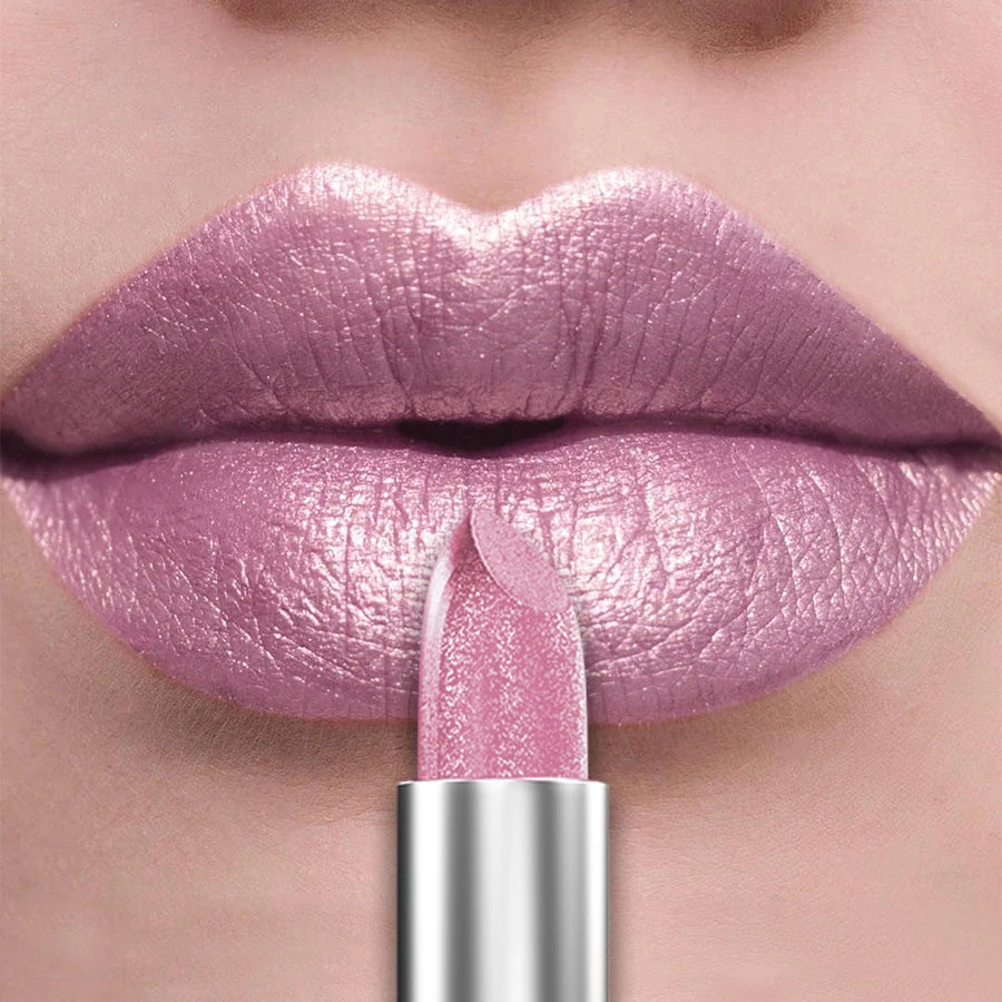 21-Color Glitter Metallic Lipstick Bold Long-Lasting – BeautyByOla