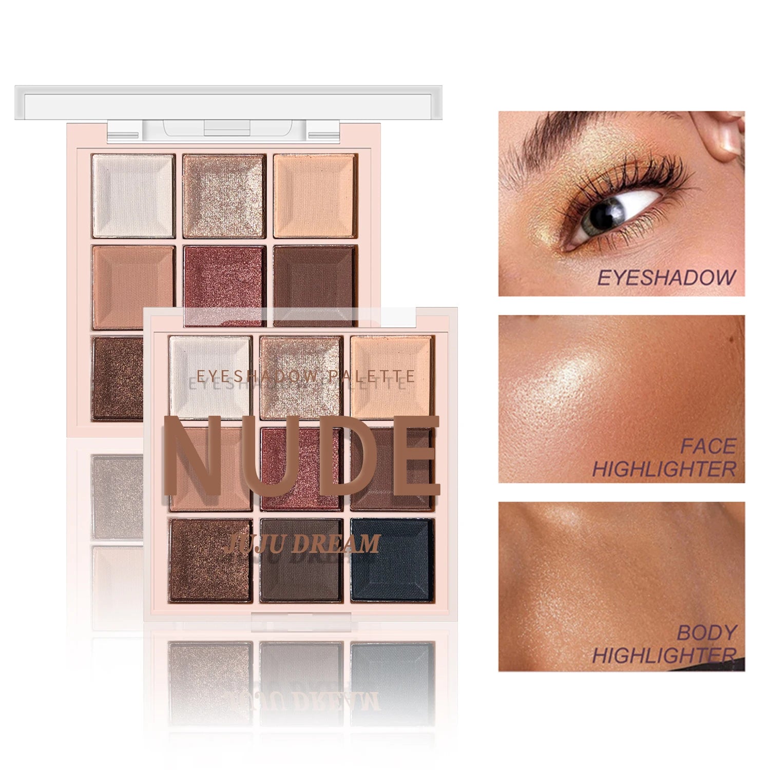 JUJU DREAM 9-Color Eyeshadow Palette Matte & Shimmer – BeautyByOla