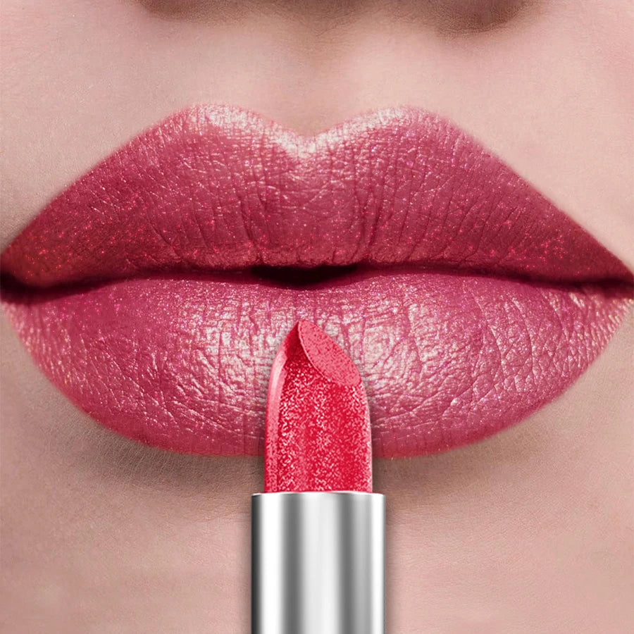 21-Color Glitter Metallic Lipstick Bold Long-Lasting – BeautyByOla