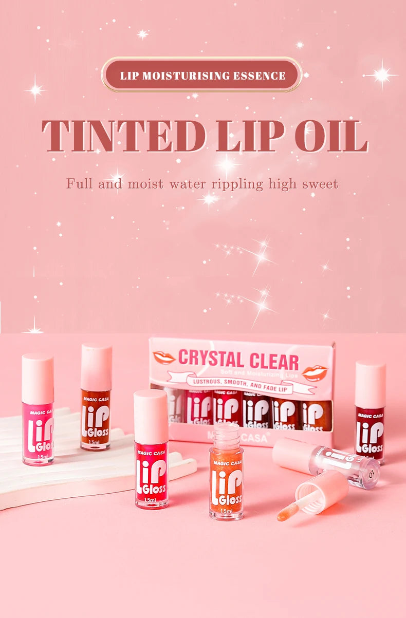 MAGIC CASA 6pcs Hydrating Jelly Lip Oil Long-Lasting – BeautyByOla