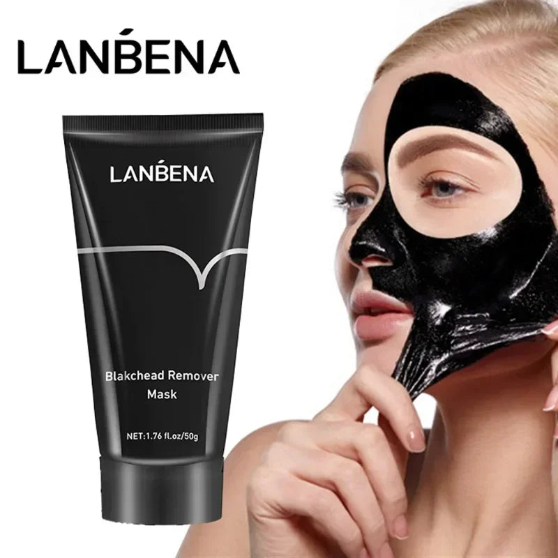 BeautyByOla – LANBENA Blackhead Removal Mask, Deep Cleansing & Pore Shrinking Treatment for Acne & Skin Brightening