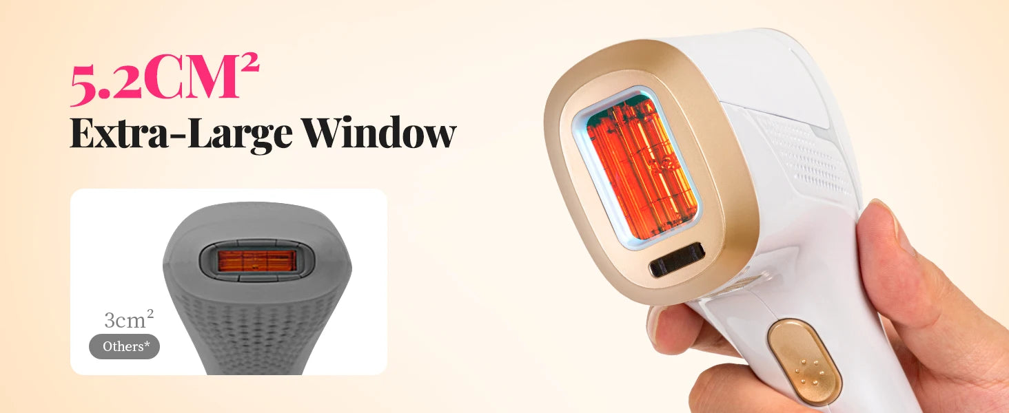 BeautyByOla – 990000 Flashes IPL Laser Hair Removal, Painless Permanent Hair Removal for Women & Men, Body, Bikini & Face