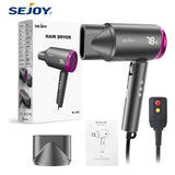 BeautyByOla – Sejoy Professional Ionic Hair Dryer, Negative Ion Technology with Adjustable Temperature & Wind Speed
