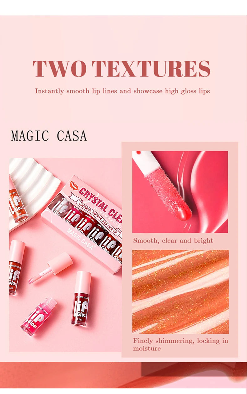 MAGIC CASA 6pcs Hydrating Jelly Lip Oil Long-Lasting – BeautyByOla