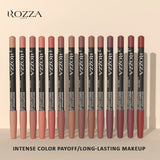 Rozza Waterproof Lip Liner Pencil Set Matte Soft Blendable – BeautyByOla