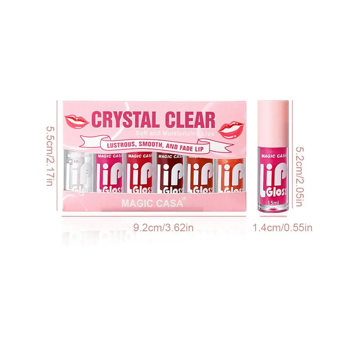 MAGIC CASA 6pcs Hydrating Jelly Lip Oil Long-Lasting – BeautyByOla