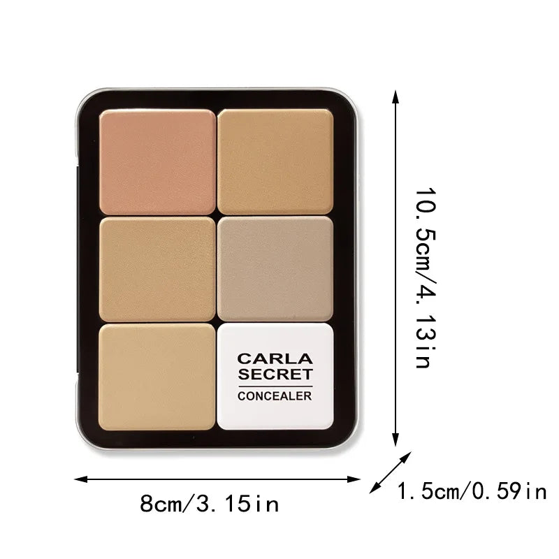 BeautyByOla – 12-Color Concealer Palette, Matte Cream Foundation for Face Makeup & Repair