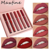 6-Color Matte Lip Gloss Set Long-Lasting Waterproof – BeautyByOla