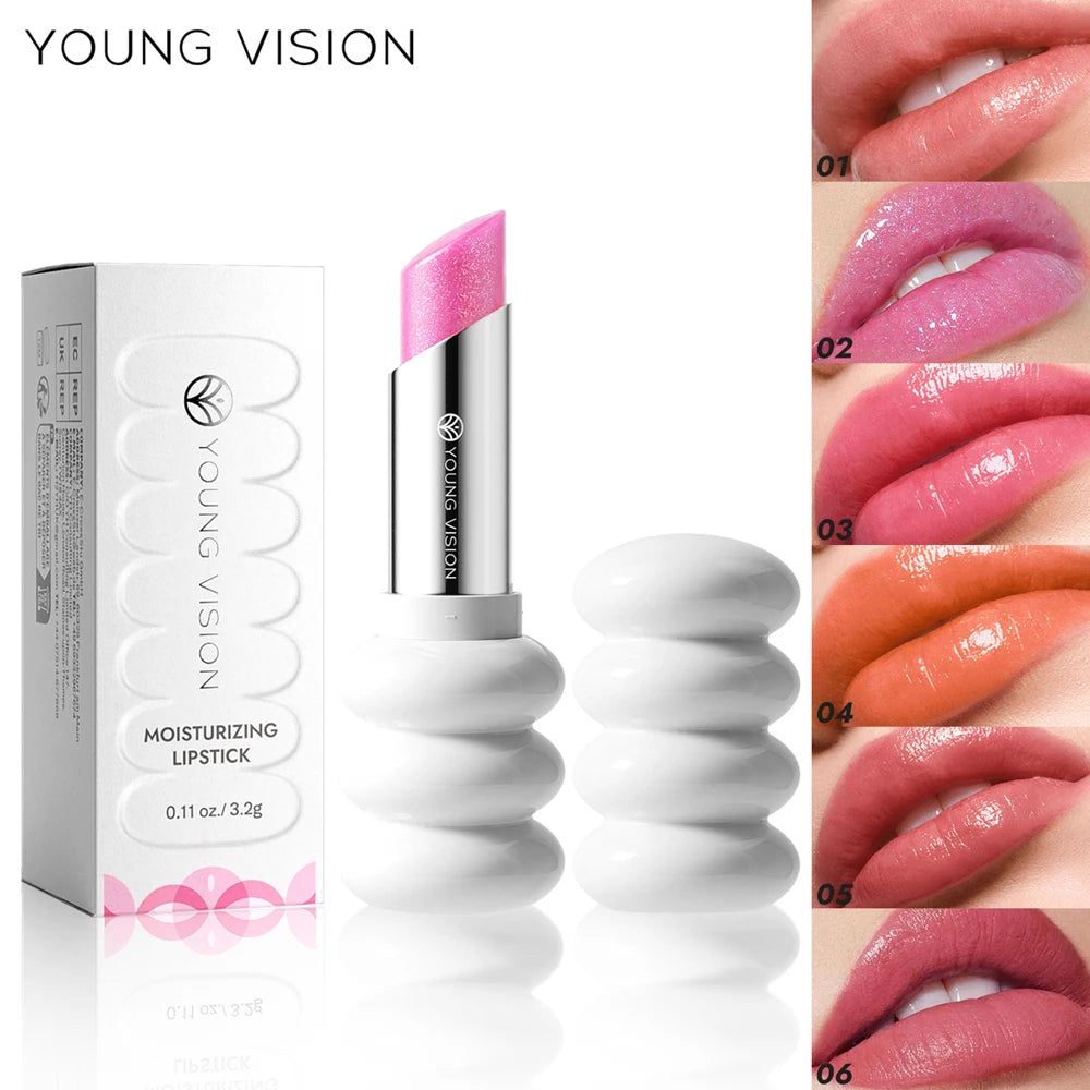 YOUNG VISION 6-Color Shimmer Moisturizing Lipstick Long-Lasting – BeautyByOla