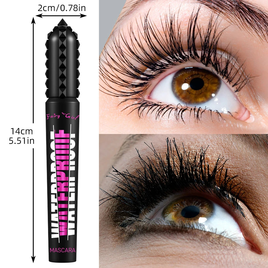 Black Waterproof 4D Mascara Lengthening Eyelashes – BeautyByOla