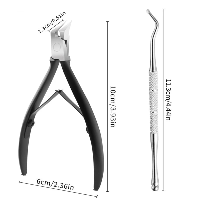BeautyByOla – Professional Toenail Clipper, Stainless Steel Nipper for Ingrown & Thick Toenails