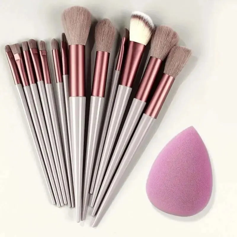 Professional Makeup Brush Set Soft Fluffy Foundation & Eyeshadow – BeautyByOla