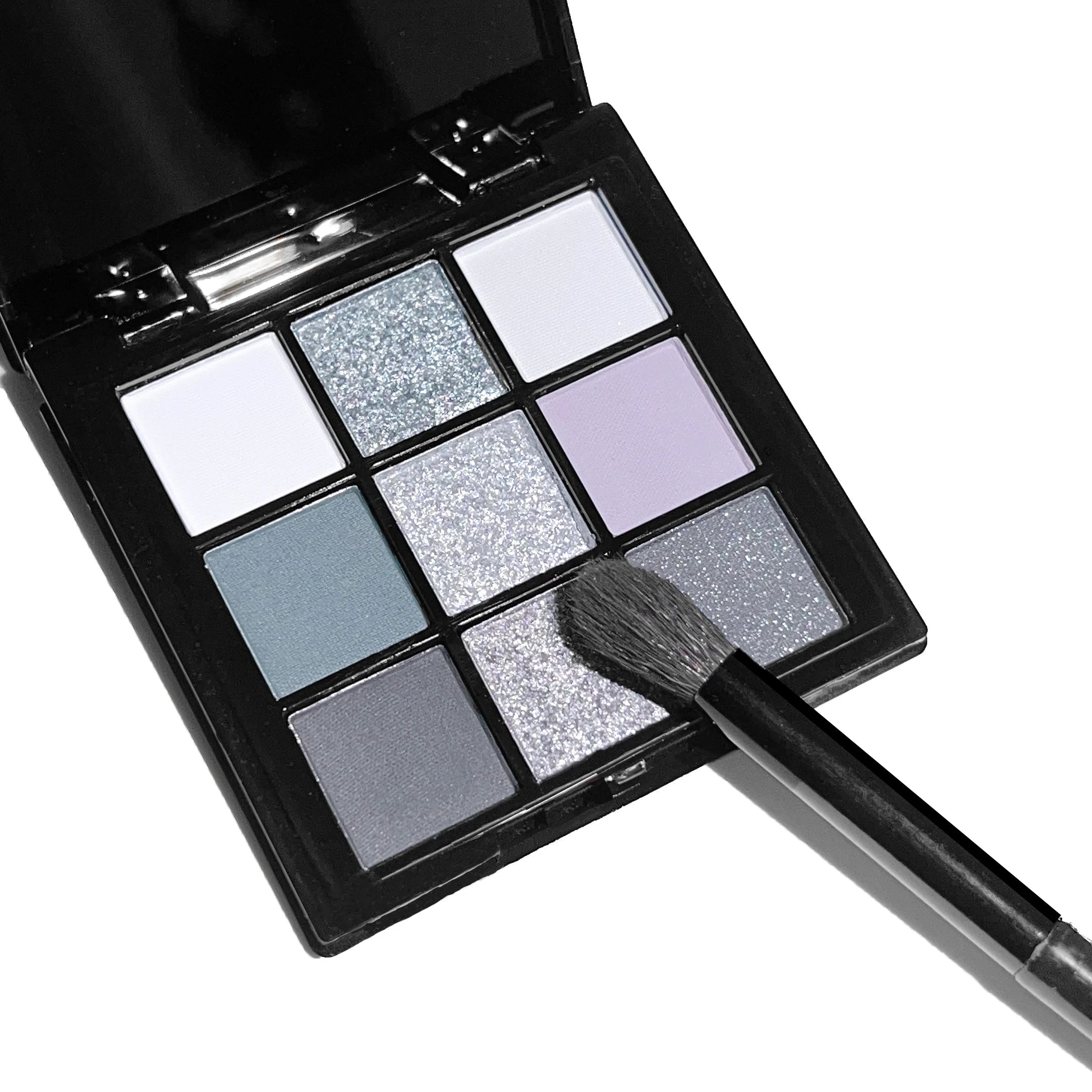 9-Color Eyeshadow Palette Gray-Pink Matte & Pearlescent – BeautyByOla