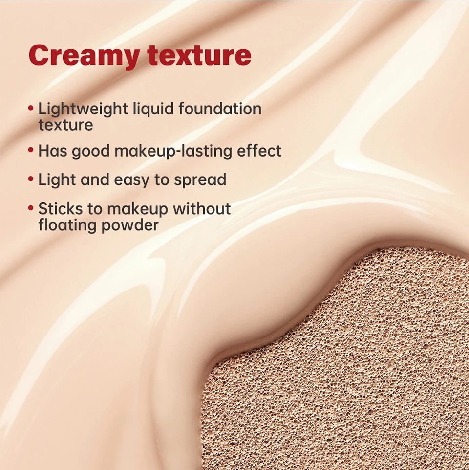BeautyByOla – Sunscreen Cushion Foundation, Full Coverage, Waterproof & Long-Lasting Concealer Makeup