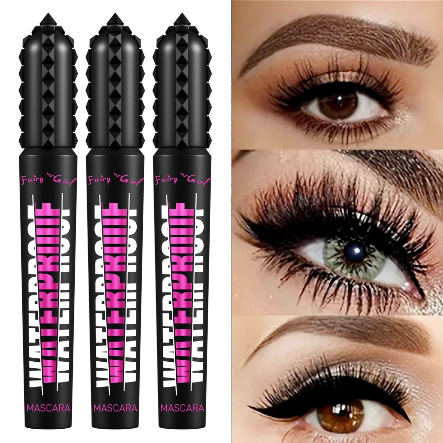 Black Waterproof 4D Mascara Lengthening Eyelashes – BeautyByOla