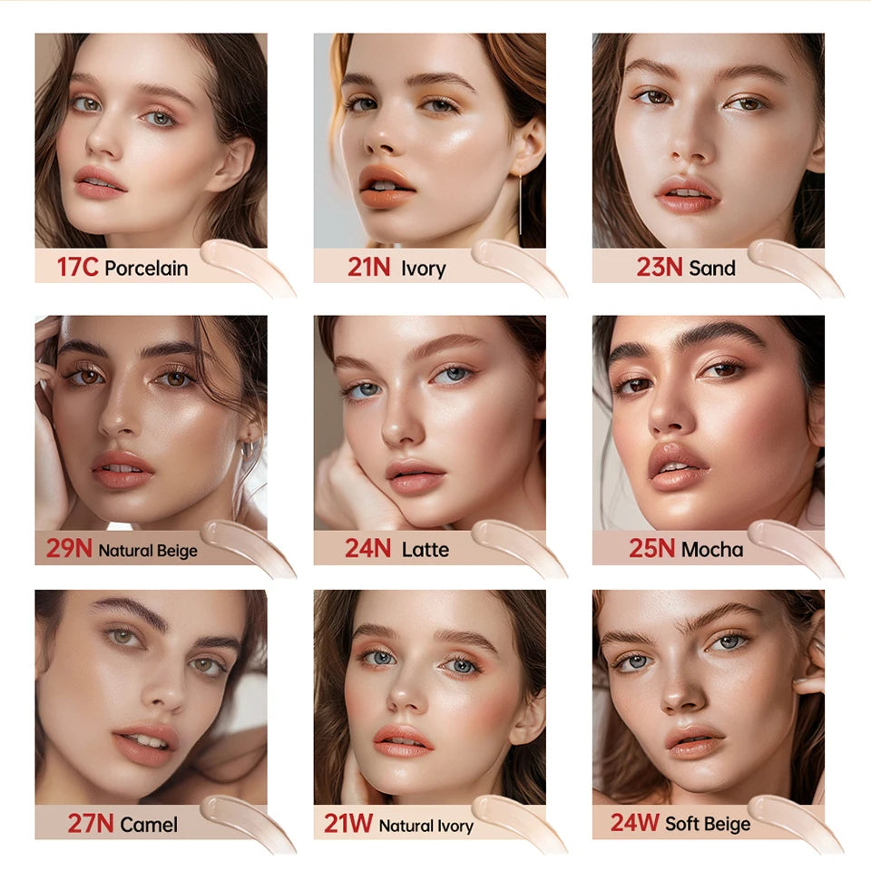 BeautyByOla – Sunscreen Cushion Foundation, Full Coverage, Waterproof & Long-Lasting Concealer Makeup
