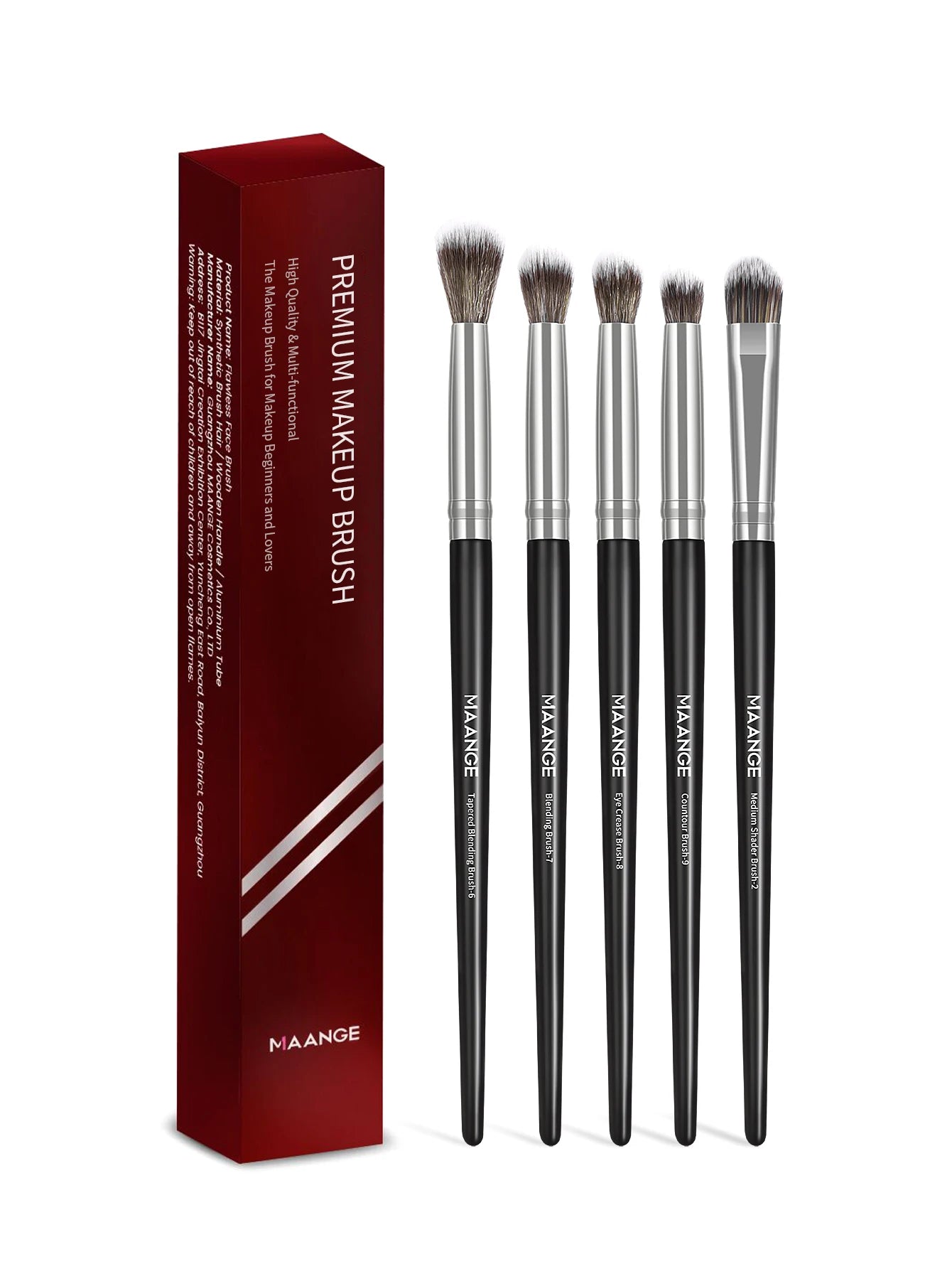 MAANGE 5PCS Detail Makeup Brush Kit Soft Bristles – BeautyByOla
