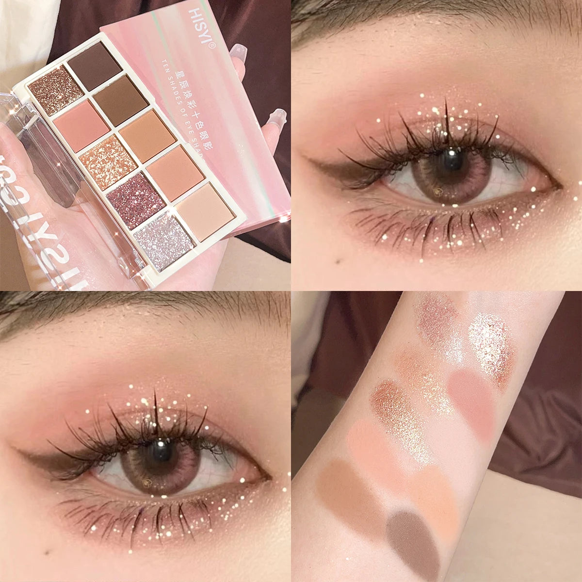 Star Rejuvenation 10-Color Eyeshadow Palette Pearl & Matte – BeautyByOla