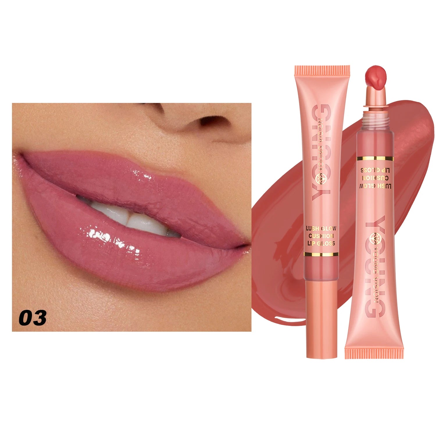 YOUNG VISION 6-Color Liquid Brightening Lip Gloss Moisturizing – BeautyByOla