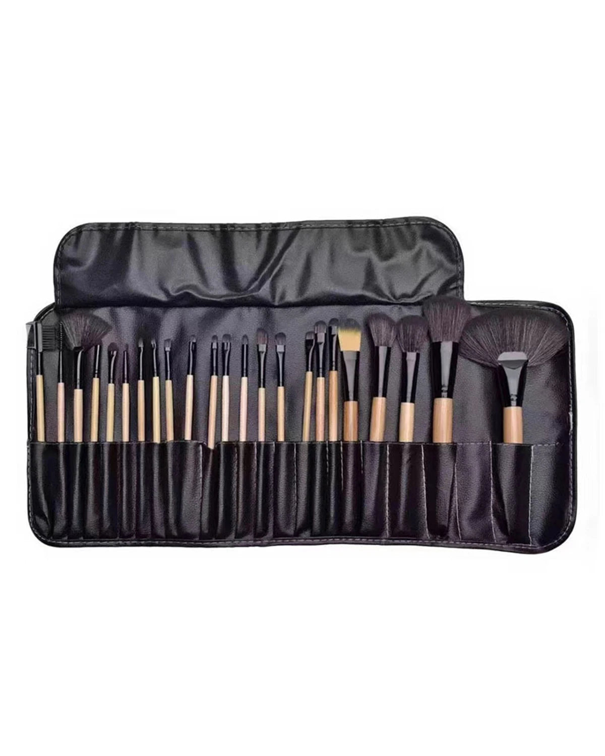 BeautyByOla – Makeup Brush Set with Free Gift Bag & Sponge, Cosmetic Brushes for Eyebrow, Foundation & Eyeshadow