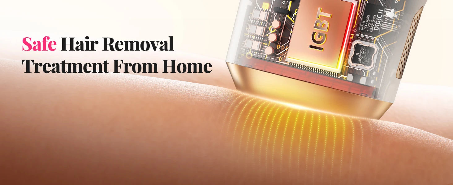BeautyByOla – 990000 Flashes IPL Laser Hair Removal, Painless Permanent Hair Removal for Women & Men, Body, Bikini & Face