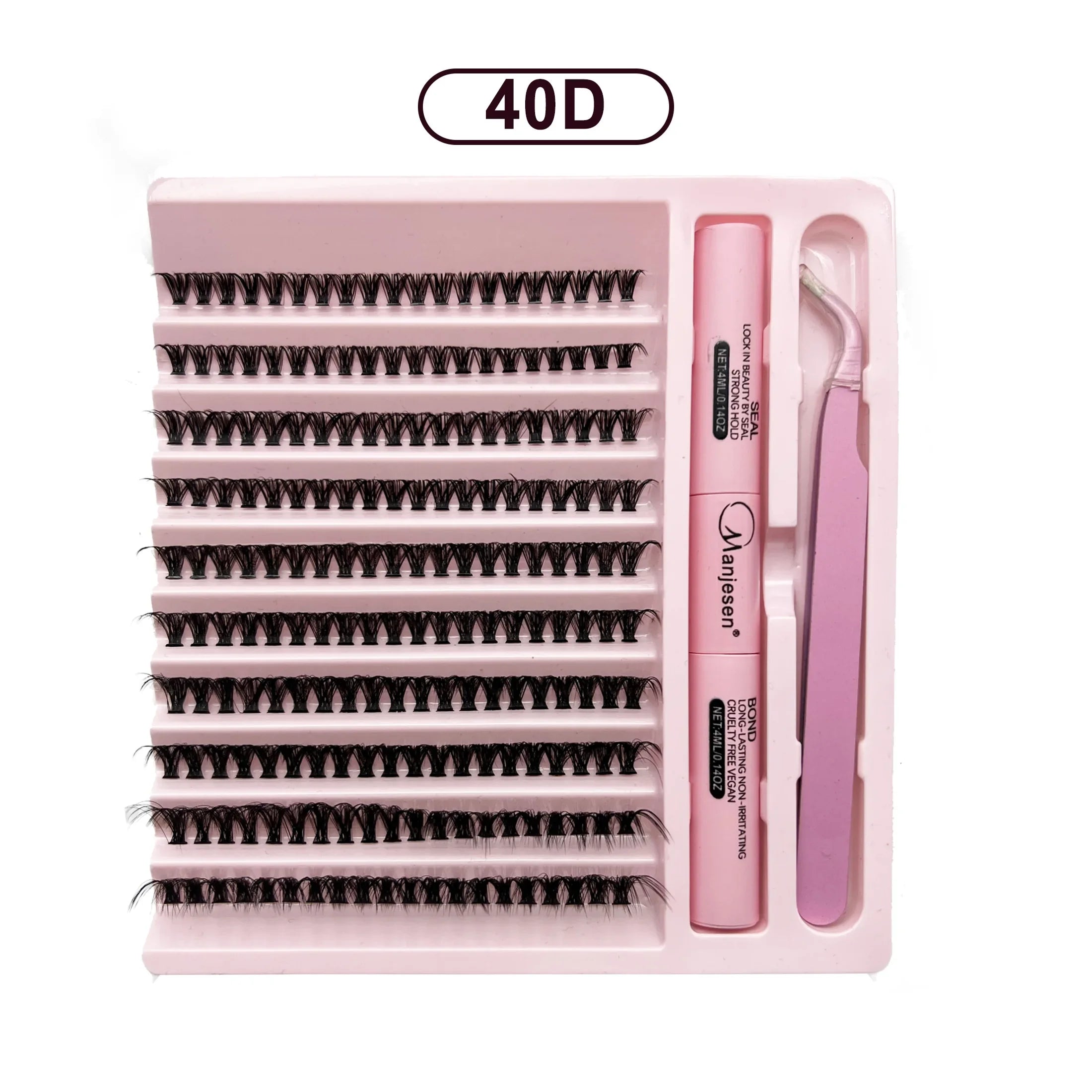 DIY Eyelash Extension Kit 200PCS Clusters with Glue & Tools – BeautyByOla