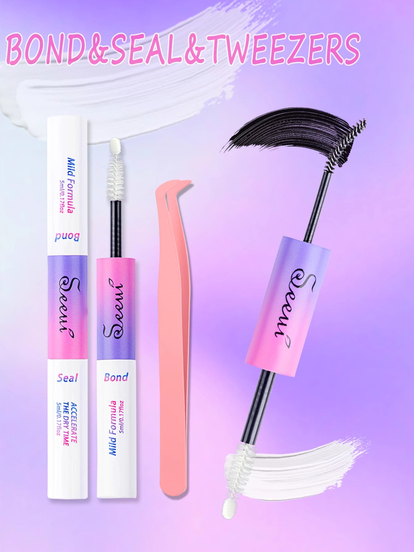 Eyelash Glue & Seal for Clusters Strong Lasting Extension – BeautyByOla