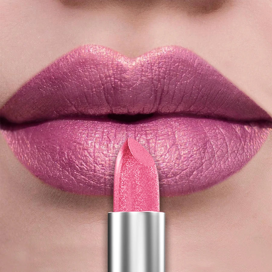 21-Color Glitter Metallic Lipstick Bold Long-Lasting – BeautyByOla