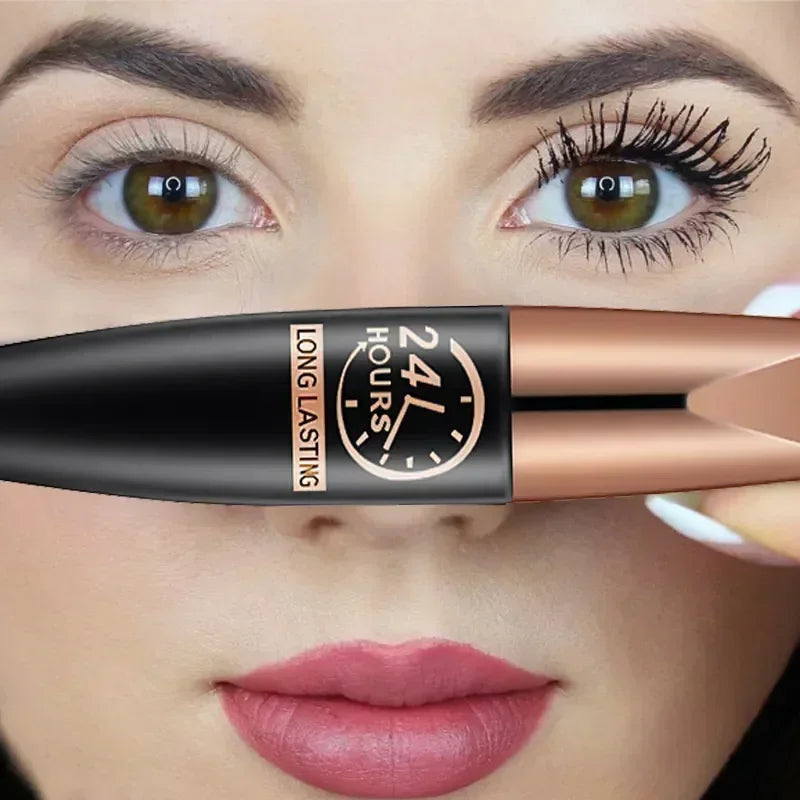 5D Waterproof Mascara Lengthening Black Fiber Eyelashes – BeautyByOla