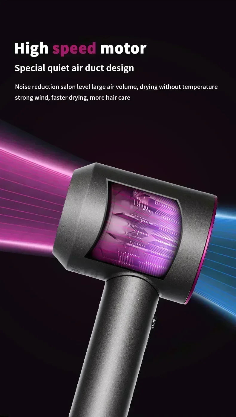 BeautyByOla – 5-in-1 Professional Hair Dryer, Hot & Cold Air, Lightweight Thermostatic Styling Tool for Smooth Hair