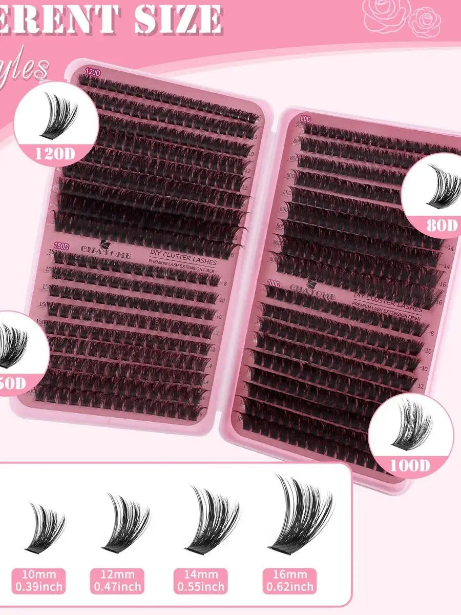 MJ 640pcs Individual Eyelash Extensions Clusters DIY – BeautyByOla