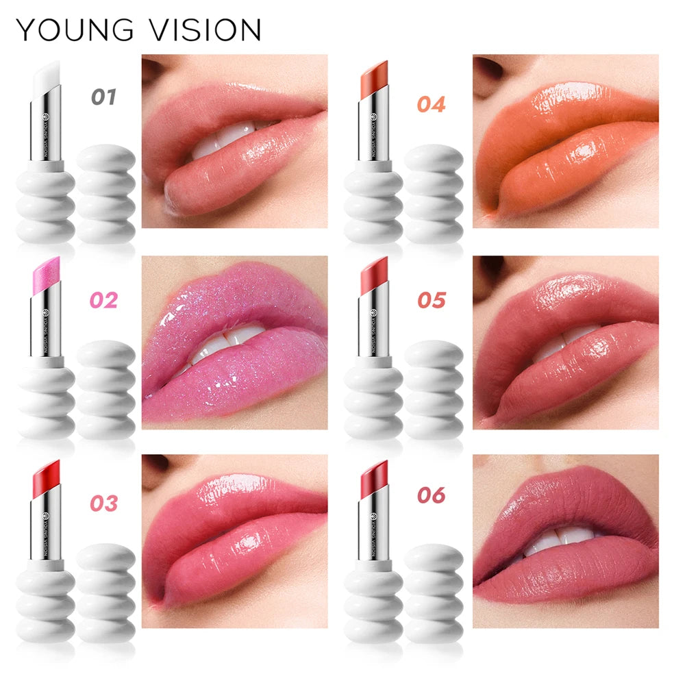YOUNG VISION 6-Color Shimmer Moisturizing Lipstick Long-Lasting – BeautyByOla