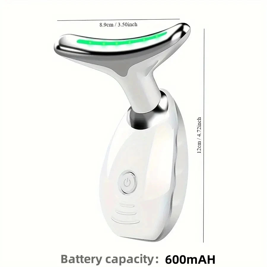7-LED Neck & Face Massager Vibrating Skin Therapy – BeautyByOla