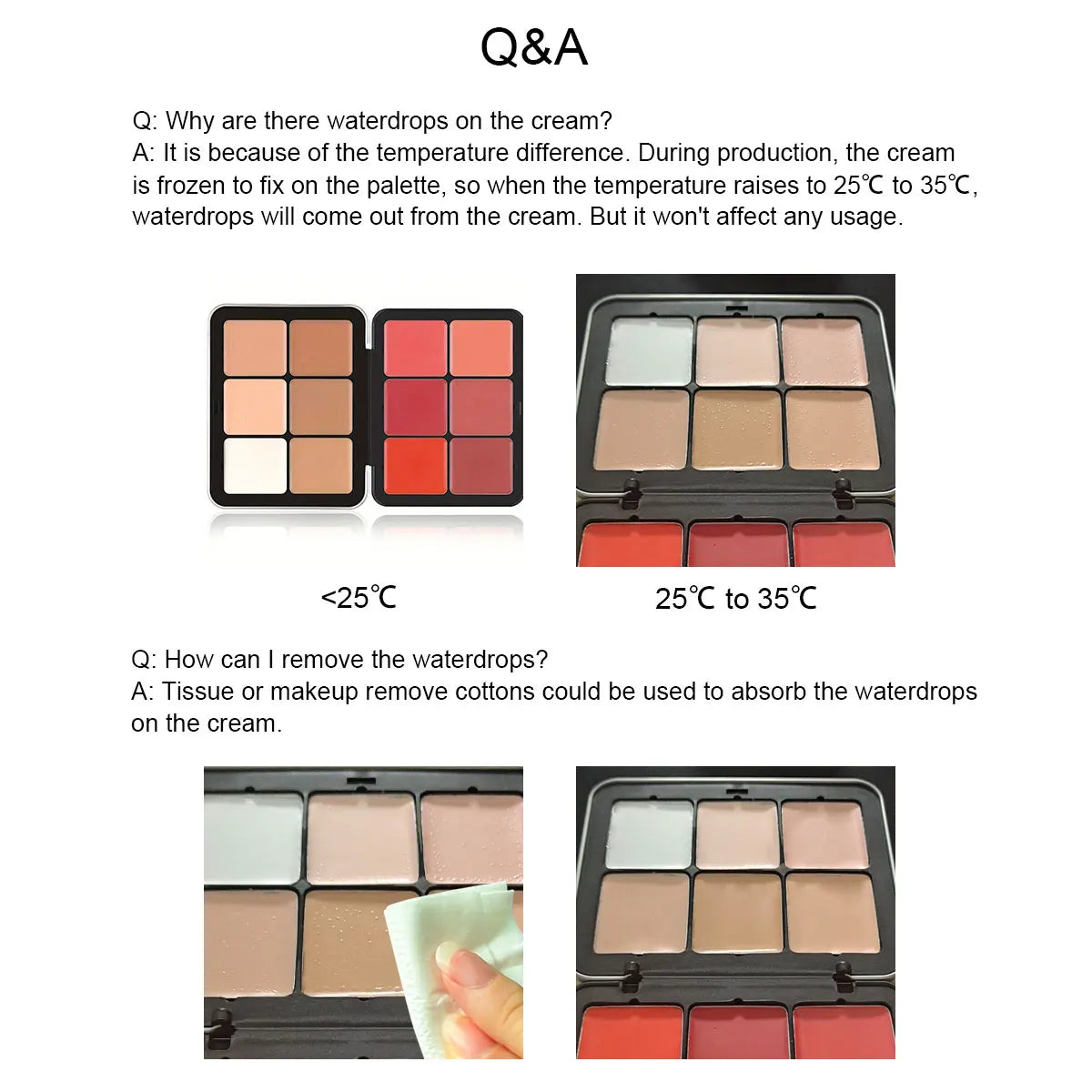BeautyByOla – 12-Color Concealer Palette, Matte Cream Foundation for Face Makeup & Repair