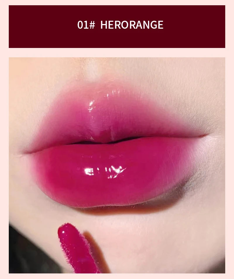 HERORANGE Light Glass-Like Lip Lacquer Mirror Shine Long-Lasting – BeautyByOla