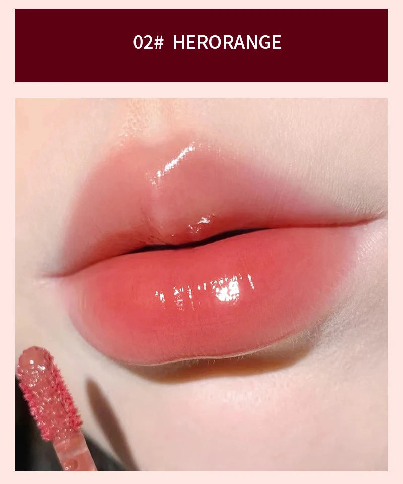HERORANGE Light Glass-Like Lip Lacquer Mirror Shine Long-Lasting – BeautyByOla