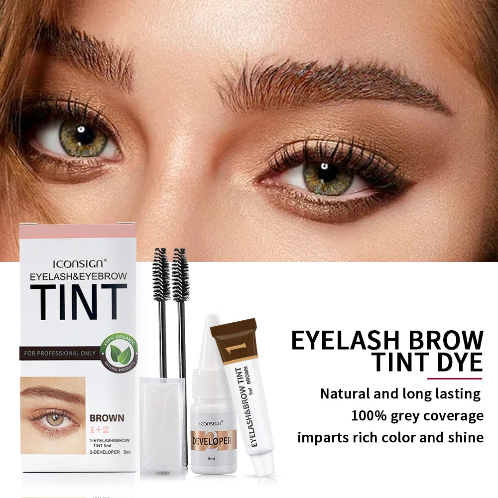 ICONSIGN Eyelash & Eyebrow Tint Kit Brow Enhancer – BeautyByOla