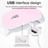BeautyByOla – 6W Mini Nail Dryer Machine, Portable UV LED Nail Lamp for Gel Polish Drying with USB Cable