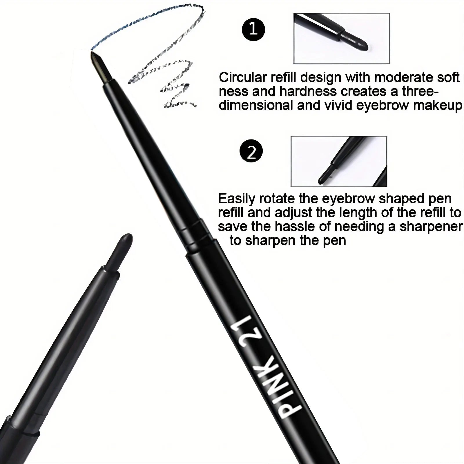 10pcs Long-Lasting Black Eyeliner Pencils Waterproof – BeautyByOla