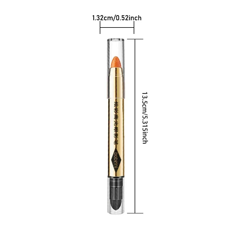6-Color Double-Ended Eyeshadow Stick Matte & Glitter – BeautyByOla