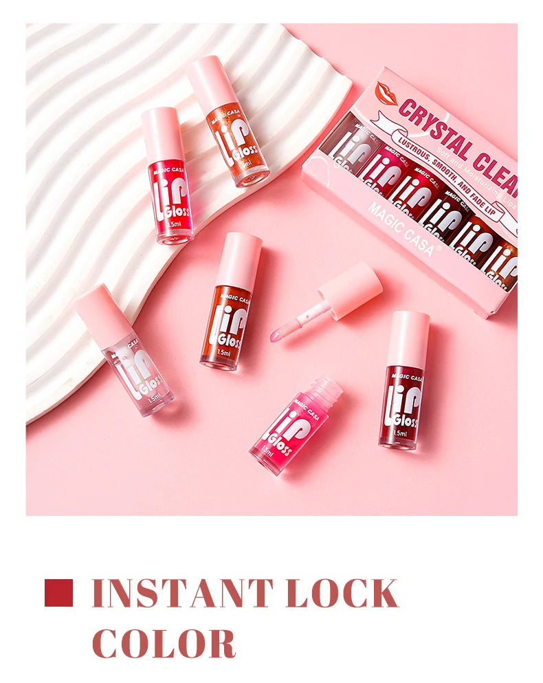 MAGIC CASA 6pcs Hydrating Jelly Lip Oil Long-Lasting – BeautyByOla