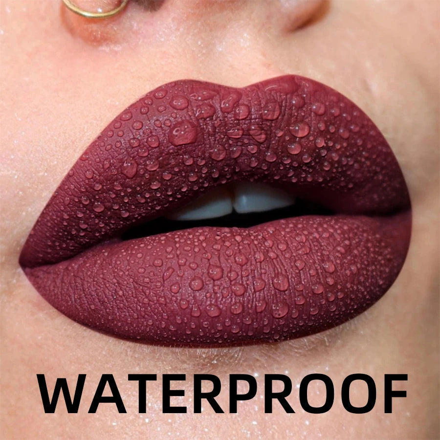 19-Color Matte Velvet Lip Gloss Waterproof Liquid Lipstick – BeautyByOla