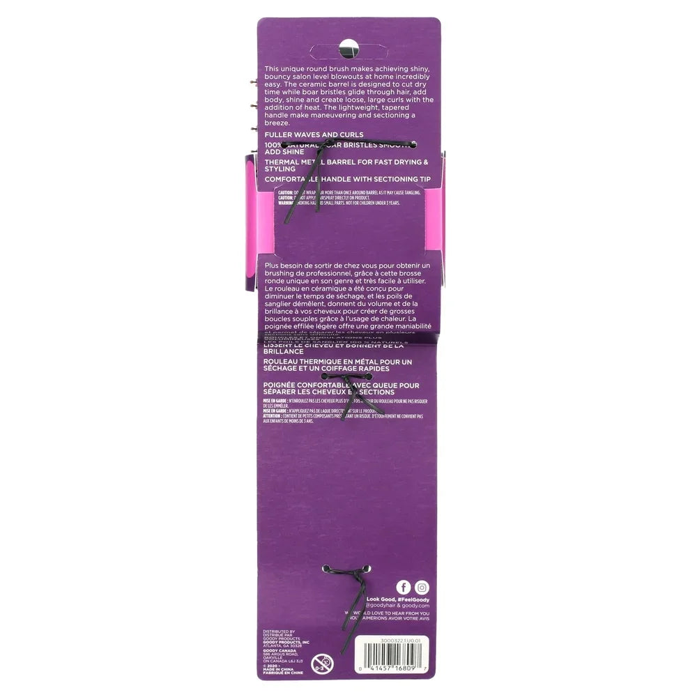 BeautyByOla – Heat 101 Round Brush Blow Dryer, Voluminous Waves & Curls, Frizz Control for All Hair Types