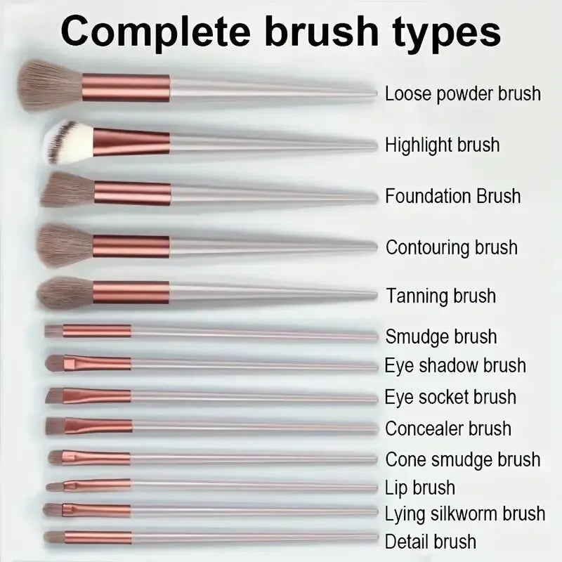 Professional Makeup Brush Set Soft Fluffy Foundation & Eyeshadow – BeautyByOla